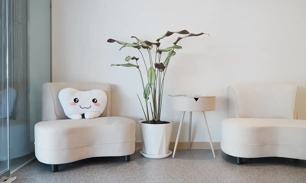 View of the interior of one of the clinics.